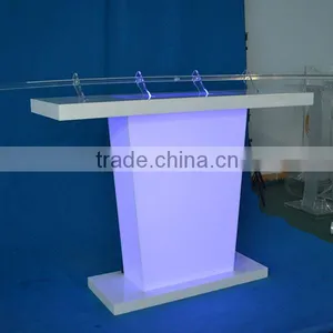 2015 New Acrylic Table Lectern With Different Color Light, High Quality Podium thumbnail-6