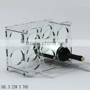 GH-RZ256 High Quality Rectangle Acrylic Wine Display Rack, Colorful Acrylic Display Rack thumbnail-5