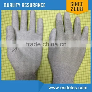 PU Gray Color Nylon Gloves thumbnail-1