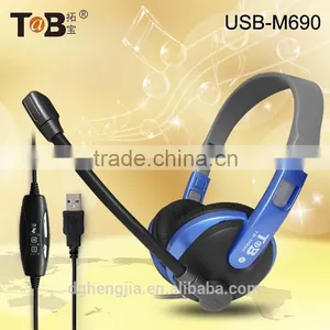 Custom Designed Headphone Manufacturers Adjustable Fashion Modeling Headphone With Detachable Mic for Computer thumbnail-2