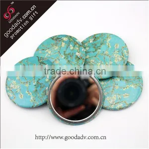 Exquisite Floral Print Cosmetic Mirrors Factory Professional Produce Makeup Mirror thumbnail-1