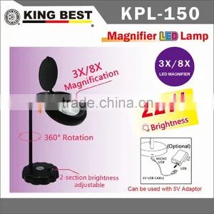 5X KING BEST 360 Degree Rotation USB DC 5V Table Lamps Super-Bright ECO Eye Protection LED Light Desktop Magnifier Magnifier Light Skin Analyser thumbnail-1