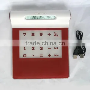 Usb Hub Calculator Mouse Pad With Speaker and Led Light thumbnail-1