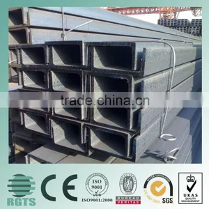 JIS Standard Hot Rolled Channel Steel, Carbon Mild Structural Steel u Channel thumbnail-1
