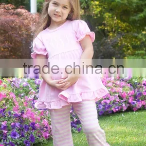 100% Cotton Baby Summer Spring Girls Blank Ruffle Sleeve t Shirt White Ruffle Shirt for Little Girls thumbnail-6