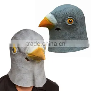 Animal Head Party Mask Pigeon Head Latex Mask Cosplay Mask thumbnail-5