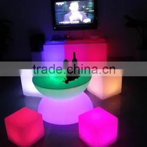 RIGEBA Hot Selling!LED Furniture Led LED Bar Table Shining Double Table Square/round Table Lamp thumbnail-6