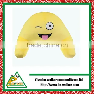Car Seat Travel Pillow Cushion Cartoon Animal Beads U Shape Emoji Pillow thumbnail-1