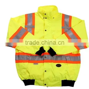 2016 New Waterproof Reflective Men Long Raincoat Customized Reflective Safety Raincoat thumbnail-1