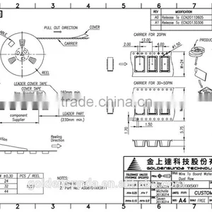 1mm Pitch Wire to Board SMD 20 30 40 50 Pin Connector thumbnail-4