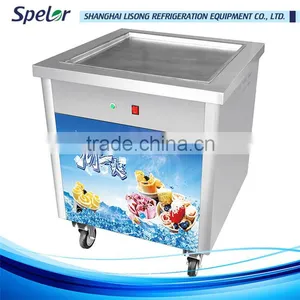 Elegant Appearance Highly-efficient Frozen Rolling Frying Ice Cream Machine thumbnail-1
