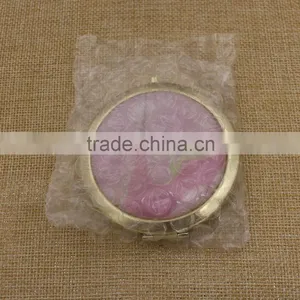 Promotion Gold Crystal Mirror Pocket/ Beautiful Makeup Compact Mirror Custom thumbnail-6