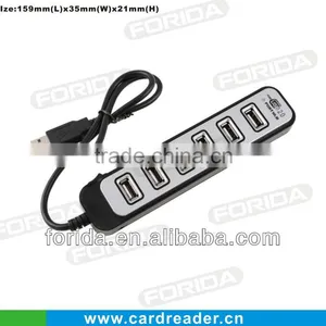 7 Ports HI-Speed USB2.0 HUB With USB Cable,cheap Electronic Gadgets thumbnail-1
