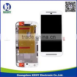Original White LCD Display Touch Screen Digitizer For Motorola Moto G2 Lcd XT1068 With Frame Assembly thumbnail-1
