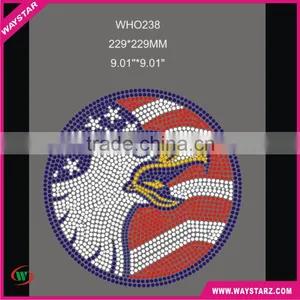 Eagle With Flag Rhinestone Applique thumbnail-1