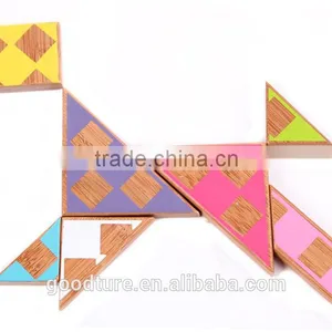 2015 Hot Sale Colored Bamboo Tangram Puzzle thumbnail-3
