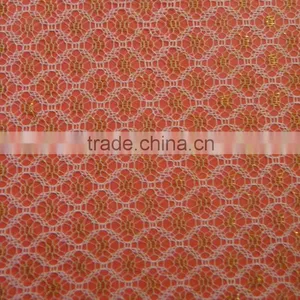 Spun Gold Polyester Mesh Fabric for Clothing thumbnail-2