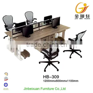 Metal Leg Office Furniture 4-person Computer Workstation thumbnail-1