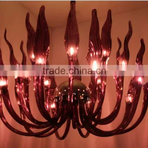Hand Made Blown Glass Chandelier thumbnail-1