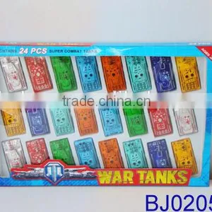 Cheap Small Plastic Toy Free Wheel Glider Pop up Army Tank Toy thumbnail-3