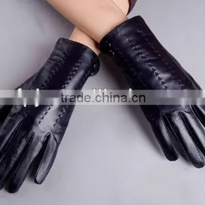 Hot Sale Fashion Bicycle Driving Style Leather Winter Gloves thumbnail-1