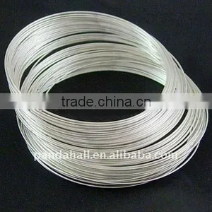 Stainless Steel Memory Wire, Necklaces Making, Silver, 11.5CM, Wire: 1.0mm, About 250 Circles/500g(MW11.5CM-1-S) thumbnail-1