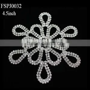 2015 Round Hot Fix Crystal Wedding Appliques thumbnail-1