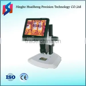 Digital Microscope With Lcd Screen Camera Fan-style Base Track Stand thumbnail-1