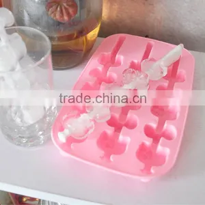 100% Food Grade FDA Free Personalized Custom Hello Kitty Shape Silicone Popsicle Mold thumbnail-2