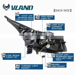 Made in CHina New Type Brighter Light Bar Headlamp Halogen bi Xenon Projector Headlight for Chevrlet Cruze Led Headlight thumbnail-6