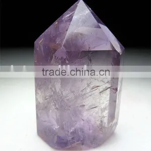 Natural Rock Amethyst Crystal Column thumbnail-1