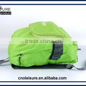 2016 Latest Arrival Design Promational Foldable Backpack Cheap Fold Bag Fold up Backpack Sport Hiking Camping College School Bag thumbnail-5