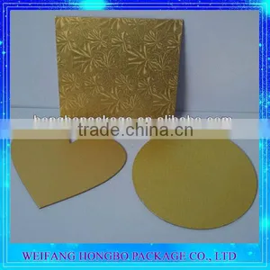 Grey Paper Board With Golden Surface Cake Board thumbnail-1