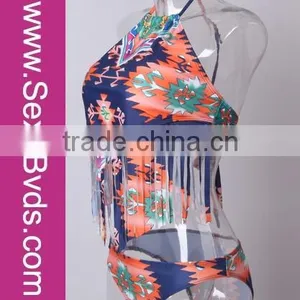 Wholesale Women Halterneck Swimwear Micro Rhinestone Bikini Connector thumbnail-2