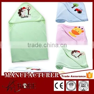 Embroidered Baby Blanket Cotton Terry Cloth Blanket thumbnail-2