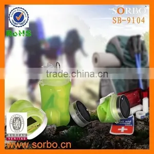 Silicone Water Bottle Rechargeable LED Solar Outdoor Lighting Camping Lantern thumbnail-3