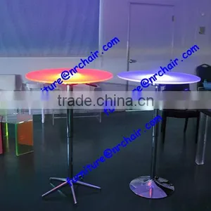 Shanghai Acrylic Led Light Nelson End Table thumbnail-1