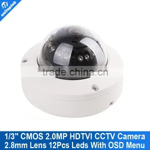 1/3" New Arrivals Outdoor Realtime Night Vision IR 10m For 2.0MP Dome HD 1080P TVI Camera With OSD thumbnail-1
