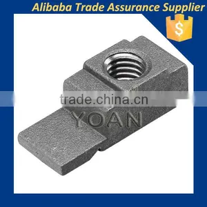 High Performance Natural Colored Zinc Die-casting M6 and M8 Square Nuts thumbnail-2