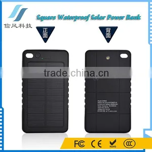 Square Solar Powerbank Waterproof Charger 4000mAh for IPhone Smart Phone thumbnail-2