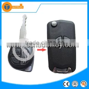 Folding Flip Smart Remote Key Blank Cover With 2 Button With Words on Shell for Suzuki Grand Vitara Gsxr Vitara Aerio thumbnail-1