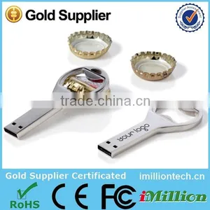Promotional Gift Bottle Opener Keychain Usb, Custom Logo Bottle Opener Usb Flash Drive thumbnail-1