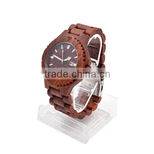 2016 Japan Movement Quartz Paorosa Wooden Day Date Dial Wrist Watch Trade Assurance thumbnail-2