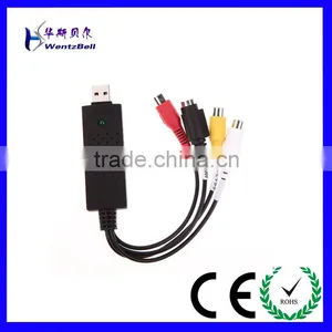 1CH DC60+ EM2860 Chip USB 2.0 Video TV DVD VHS Capture Card Audio AV Easiercap Adapter for Computer/CCTV Camera thumbnail-1
