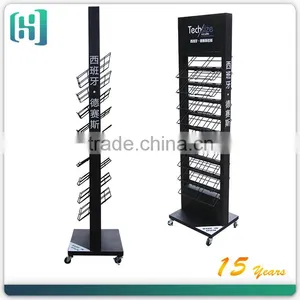 Metal Wholesale Floor Ceramic Tiles Glass Price Display Stand HSX-S0029 thumbnail-3