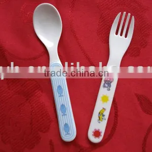 Melamine Kids Spoon & Fork, Kids Cutlery, Children Cutlery Set thumbnail-1