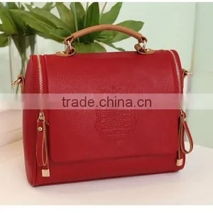 2016 New Design Women Handbag Simple Shoulder Bags Tote Purse PU Leather Ladies Messenger Hobo Bag High Quality Free Shipping thumbnail-1
