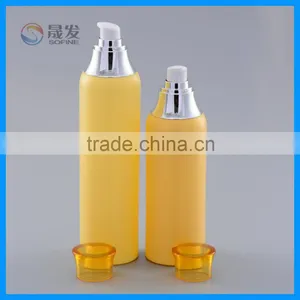 Orange Color Empty Plastic Body Lotion Pump Bottle thumbnail-3