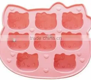 Hello Kitty Shaped Silicone Ice Cube Tray thumbnail-1