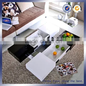 MDF High Gloss Extended Coffee Table/Tea Table thumbnail-4